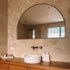 Apsel Arch Antique Brass Wall Mirror