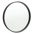 Ablaze Black Round Wall Mirror