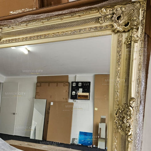 Gabriel Ornate Champagne Wall Mirror