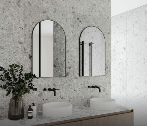 Twyla Arch Black Wall Mirror