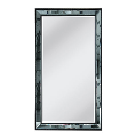 Natalia Black Border Mirrored Frame Wall Mirror
