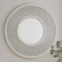 Yallingup Eclipse Cross Weave White Woven Frame Round Wall Mirror