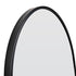 Cyne Pill Matt Black Wall Mirror