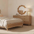 Yindi Rattan Scallop Natural Round Wall Mirror