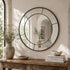 Thayer Black Round Wall Mirror - Modern Decorative Frame Contemporary Mirror