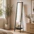 Kosciuszko Black Metal Frame Full Length Floor Mirror - Freestanding Leaner Mirror