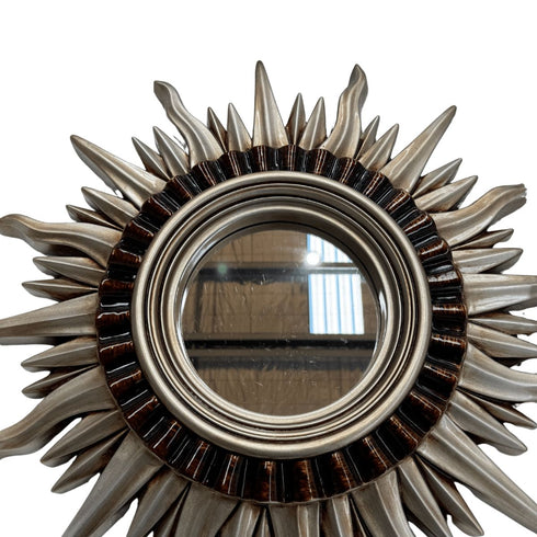 Sunnah Silver Round Wall Mirror