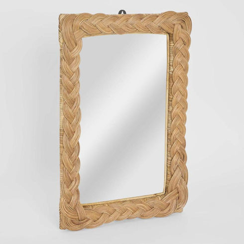 Thiago Woven Rattan Wall Mirror | Natural Decorative Mirror