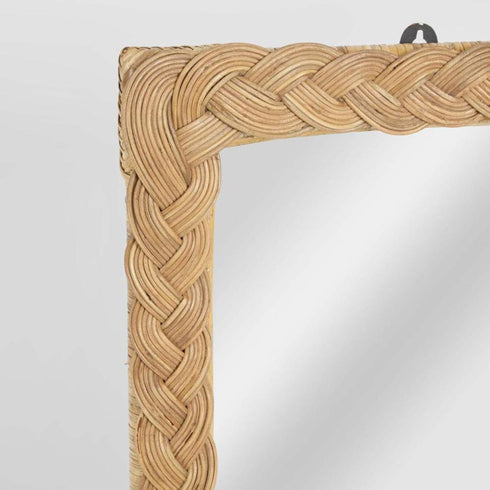 Thiago Woven Rattan Wall Mirror | Natural Decorative Mirror