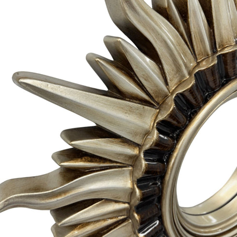 Sunnah Silver Round Wall Mirror