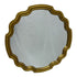 Soraya Vintage Wavy Round Wall Mirror Gold