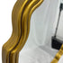 Soraya Vintage Wavy Round Wall Mirror Gold
