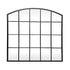 Dune Arched Industrial Grid Black Wall Mirror - Window Style Mirror