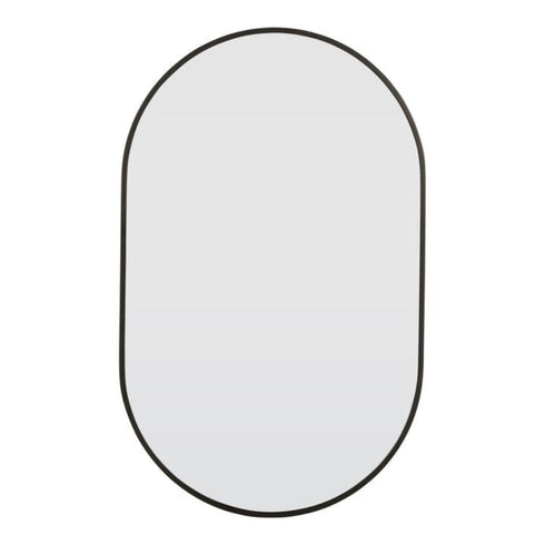Cyne Pill Matt Black Wall Mirror