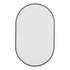 Cyne Pill Matt Black Wall Mirror