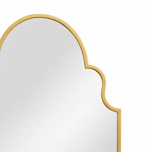 Tess Outdoor Gold Wall Mirror