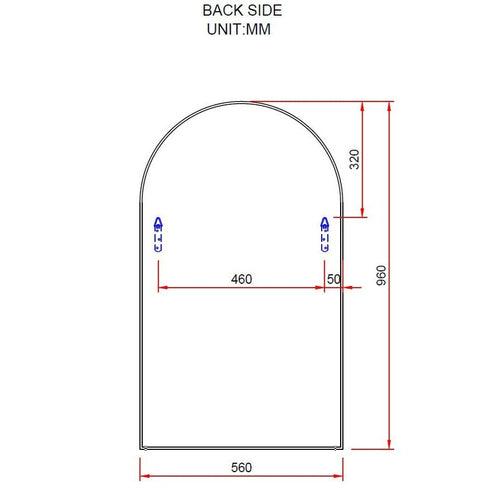 Apsel Arch White Wall Mirror