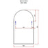 Apsel Arch White Wall Mirror