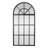 Dove Arched Antique Black Wall Mirror