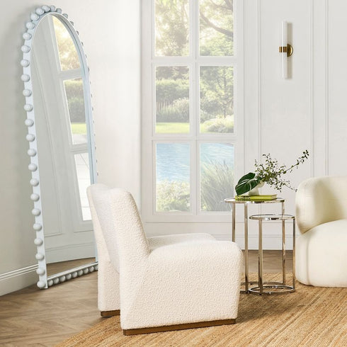 Giorgio Arch White Wall Mirror