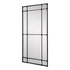 Mackenzie 12 Pane Black Wall Mirror