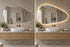 Gordon Irregular Frameless Mirror 1200×700mm - Backlit LED Option