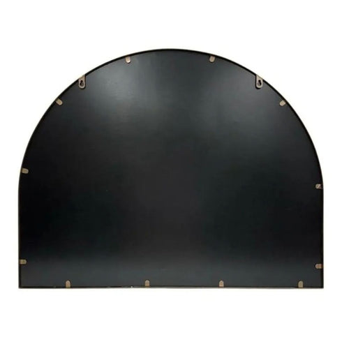 Dunsborough Gold Studded Arched Metal Frame Wall Mirror