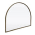 Dunsborough Gold Studded Arched Metal Frame Wall Mirror