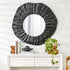 Christine Black Round Wall Mirror