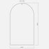 Apsel Arch Black Wall Mirror