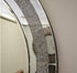 Joni Crystal Accent Round Mirror