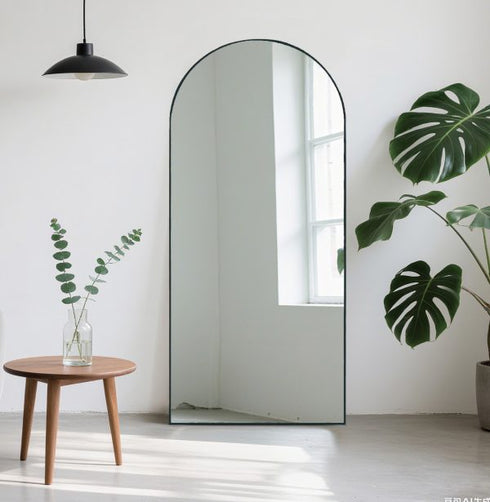 Harper Aluminium Black Wall Mirror