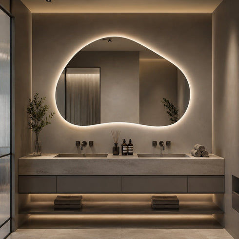 Stellan Organic Backlit Bathroom Mirror