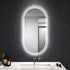 Alyn Anti-fog Oval Back And Front LED Bathroom Wall Mirror