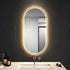 Alyn Anti-fog Oval Back And Front LED Bathroom Wall Mirror