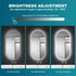 Alyn Anti-fog Oval Back And Front LED Bathroom Wall Mirror