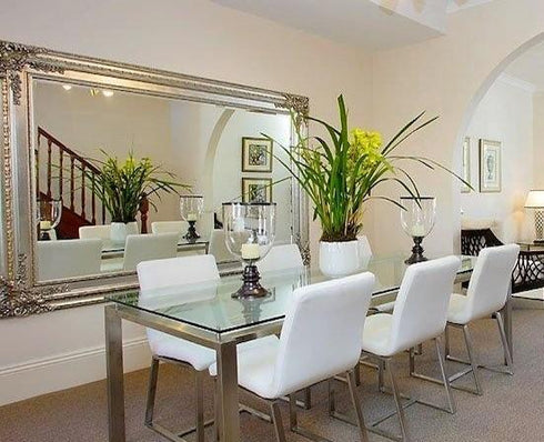 Zenith French Ornate Decorative Mirror Silver - mirrors-city-aus