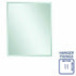 Montana Rectangle Bevel Edge Bathroom Wall Mirror