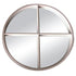 Angelina Wood Grain Round Mirror