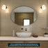 Cody Polished Oval Bathroom Mirror