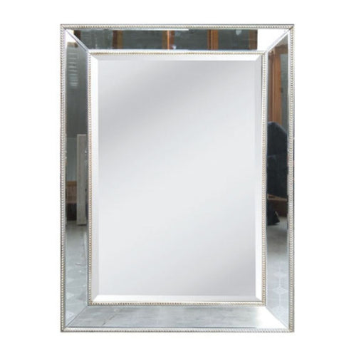 Natalia Silver Mirrored Frame Wall Mirror