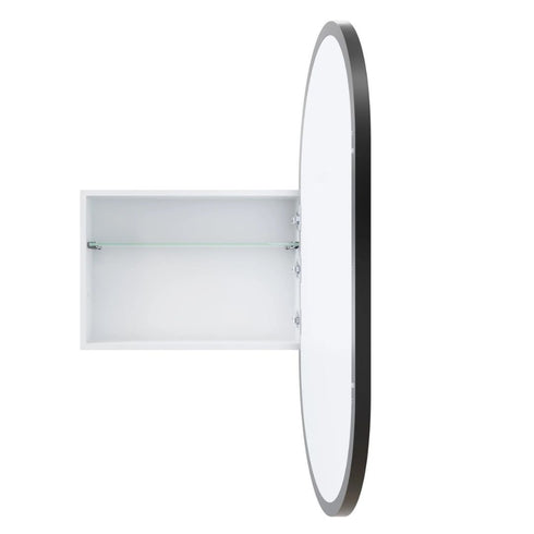 Noelle Black Pill Mirror Cabinet