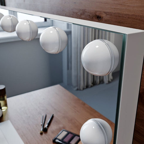 Pleun 15 LED Bulbs Smart Touch Control Makeup Mirror