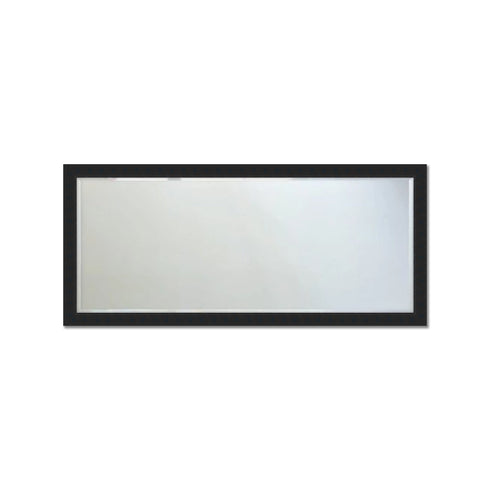 Moda Wood Frame Contemporary Italian Mirror - Black