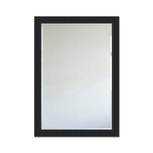 Moda Wood Frame Contemporary Italian Mirror - Black