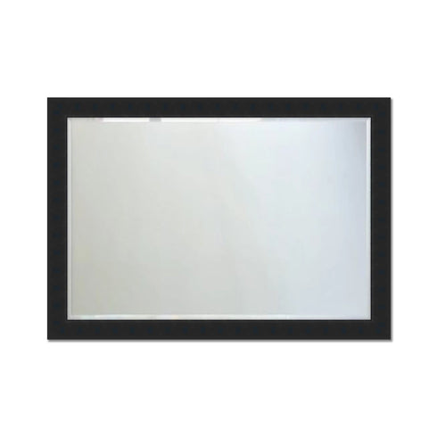 Moda Wood Frame Contemporary Italian Mirror - Black