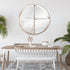 Angelina Wood Grain Round Mirror