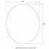 Cody Polished Oval Bathroom Mirror