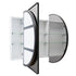 Noelle 3-Door Black Pill Mirror Cabinet