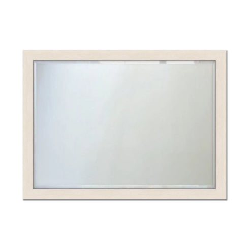Moda Wood Frame Contemporary Italian Mirror - Lime Wash